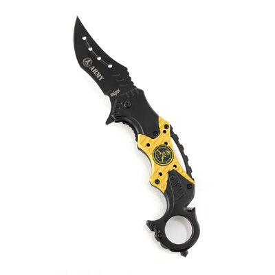 5" Rtek Army Servicemen Assist-Open Karambit Tactical Rescue Knife